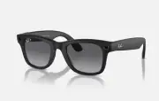 RAY-BAN, META WAYFARER, AI GLASSES, MATTE BLACK/GRAPHITE (MEDIUM SIZE)