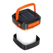 GGP Orange Collapsible Solar Led Camping Lantern With Usb Charging Portable Outdoor Light