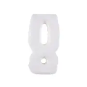 Maine & Crawford Baird 28x15cm Porcelain Duel Tubular Flower Vase Decor White