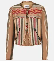 [Marant Etoile] Marant Etoile Delphina wool-blend jacket AU 16 brown