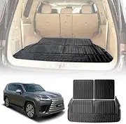 X-CAR 3-Pcs Boot Liner for Lexus LX Series LX500d LX600 2021-2025 Heavy Duty Cargo Trunk Mat Luggage Tray
