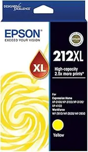 Epson 212XL - High Capacity - Yellow Ink Cartridge for XP-5100 WF-2860, Single Pack, C13T02X492