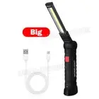 Portable COB LED Work Light Car Garage Mechanic USB Rechargeable Torch Lamp COB