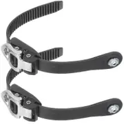 Pbb 2 Pcs Ski Accessories Snowboard Binding Strap Skates Shoes Buckle Strap Ice Skates Straps Inline Roller Strap Screw [PB] Black 22x2.5cm