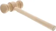 LRXIYODE Judge Gavel Solid Wood Hammer for Role Play Halloween Cosplay Party Props Mini Wooden Mallet for Creative Imaginative Bonding Activities