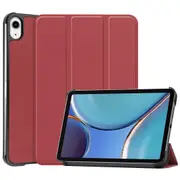 MCC iPad mini 6 2021 Smart Case Cover Apple mini6 PU Leather Skin 6th Gen [Red Brown]