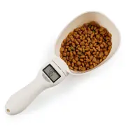 800g/1g Kitchen Scale Spoon Measuring Spoon Cup Portable with LED Display Pet Food Weighing Cup for Dogs and Cats Feedin