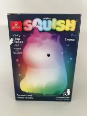 Globe Squish Unicorn Portable Lamp USB Rechargeable Emma Soft Touch NEW NIB