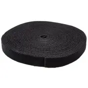 StarTech.com HKLP25 Hook-and-Loop Roll Cut-to-Size Reusable Cable Ties - 7.6m (25ft) Bulk Industrial Wire Fastener Tape [HKLP25]