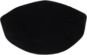 [Ipetboom] Classic Prayer Cap for Men Soft Velvet Hat Southeast Hat Prayer Beanie Skull Caps for Men Black