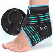 Atsuwell Ankle Ice Pack Wrap, Reusable Gel Ice Pack for Foot Ankle Heel, Cold...