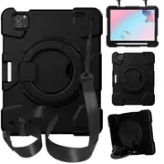 MCC Kids Shockproof Strap iPad Pro 11 2021 3rd Gen Apple Case Cover Ring [Black]