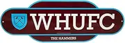 West Ham United FC Colour Retro Sign