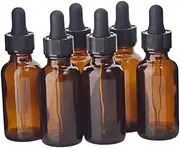 DECOMELODY Refillable Amber Dropper Bottle for Essential Oils DIY Perfume and Aromatherapy Blends Travel Easy to Use Protects Against Harmful Light