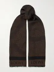 [LOEWE] LOEWE - + Paula's Ibiza Cotton-jacquard Scarf - Brown - One size One size Brown