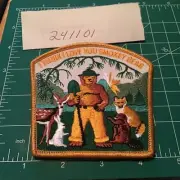 Vtg Smokey Bear Large Patch "I Think I Love You Smokey Bear" Fox DeerBeaver NOS