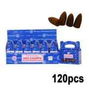 120pcs Satya Sai Baba Nag Champa Dhoop Cone Incense Scent Aromatherapy Tower