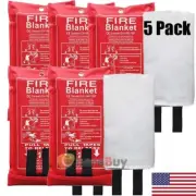 Emergency Fire Blanket x5 for Home and Kitchen Fire Extinguishers for The House