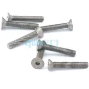 10pcs M5x30mm GR2 TA2 Titanium Countersunk Head Hex Socket Cap Screw Bolts