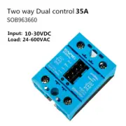 Dual-channel dual-control single-phase solid state relay DC-AC 10~30VDC