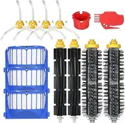 Staright Pack of 13 Replacement Accessories Kit for iRobot Roomba 600 Series 690 691 694 650 651 664 615 601 630 Vacuum Cleaner- Bristle Brush + Flexible Brush + Filter + Side Brush + Cleaning Tool