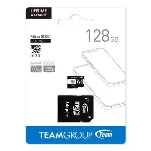 Team 十銓 128GB microSDXC TF U1 C10 80MB/s 128G 記憶卡