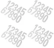 DOITOOL 4 Sets Mailbox Number Decals Reflective Address Stickers for House Door Number Decals for Mailboxes Windows and Cars