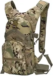 BKUANE 15L Molle Tactical Backpack Bicycle Backpacks Outdoor Sports Cycling Hydration Climbing Hiking Camping Hiking Fishing Bike Bag