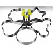 5x Frying Shape Stainless Steel Metal Ring Pancake Fried Egg Mould Egg Rings