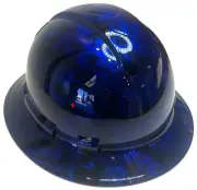 Hydro Dipped Hard Hat Ridgeline Full Brim Custom Blue Kandy Gambler