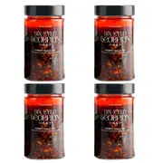 Six-Eyed Scorpion Original Crispy Chilli Oil - XL 720ml 4Pk V GF