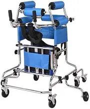 Wheeled Walking Frame,Children Standing Walking,Stand Upright Walker,Height Adjustable Rollator Walker with Wheels