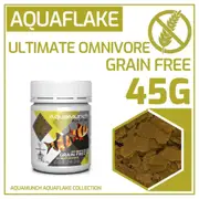 AquaMunch AquaFlake Fish Food - Ultimate Omnivore (Flake) For Fish Shrimp Snail Tank Aquarium
