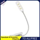 AU Mini Book Clip Lights 3 Lighting Modes Rechargeable Reading Lamps (White 7LED