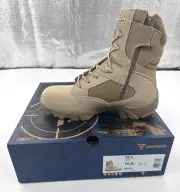 Bates GX-8 Boots Mens 10.5 Desert Tan Composite Safety Toe Side Zip Combat NEW