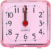 Alarm Clock Bedroom Creative Silent Alarm Clock Night Bell Quartz Clock Alarm Bedroom Bedside Office Small Alarm Clock Table Clock Bedside Clock (Color : Gold) Aqiong