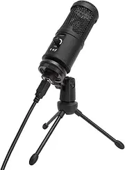 XUMIUZIY Condenser Microphone,Condenser Microphone for Gaming Computer Live USB Speaker 192K24Bit 20HZ‑20KHZ 20mA,with Good Performance