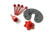 Hold Down Plate & Screw Peg Kit for Fiamma F45 S Awning Leg on Caravan, Tie Down