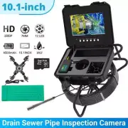 Sewer Camera 10.1" IPS Screen Waterproof Drain Pipeline Inspection Camera
