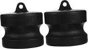 2pcs Coupling Type Dust Plug Pump Adapter for Quick Connection Reliable Fitting for Hoses and Pumps Wear Resistant Material Easy Tool Disconnection