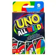 UNO All Wild Card Game with 112 Cards, Gift for Kid, Family & Adult Game Night f