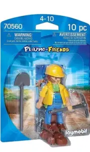 Playmobil 70560 PLAYMO FRIENDS Construction Worker Figure Quarry Miner Rocks NEW