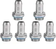 6 PCS PC Water Cooling Two Touch Fitting G1/4 Barb Connector Tube Stainless Steel Plastic Water Cooling Fitting for Water Blocks Radiators Pumps Reservoir (11mm)