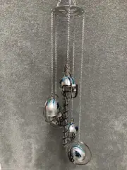 5 Ring Carolina Panthers Wind Chime
