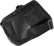 [Didiseaon] Business Men Crossbody Pouch Casual Waist Bag Multi Function Shoulder Bag for Travel Outdoor Sports Black Durable Messenger Pack with Capacity for Essentials