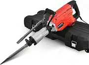 Baumr-AG 2300W Pro-Grade Electric Demolition Jackhammer, with 2 Bonus Chisels, Carry Case