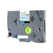 Label Tape Compatible With Brother Blue on White TZ233 PT-P700 P750W P900W