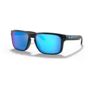 Brand New Oakley Holbrook Sunglasses OO9102-F55 Polished Black Prizm Sapphire