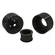 Aeroflow Gilmer Drive Kit (Belt not included) - Black Finish suit Holden 253-308 V8 with Large Bearing Water Pump, AF64-3003BLK