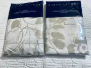 Ralph Lauren Cecily Palmetto cotton King Shams (2) NIP